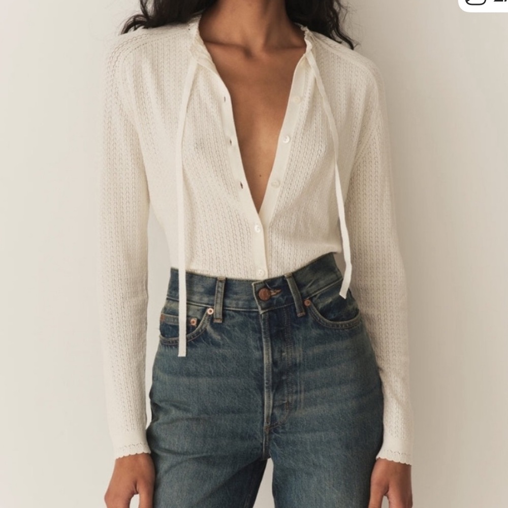 Doen Rosaline cream lace top